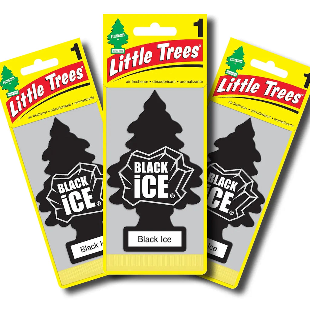 Little Trees Black Ice Air Freshener (Pack of 3) Little Trees