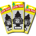 Little Trees Black Ice Air Freshener (Pack of 3) Little Trees