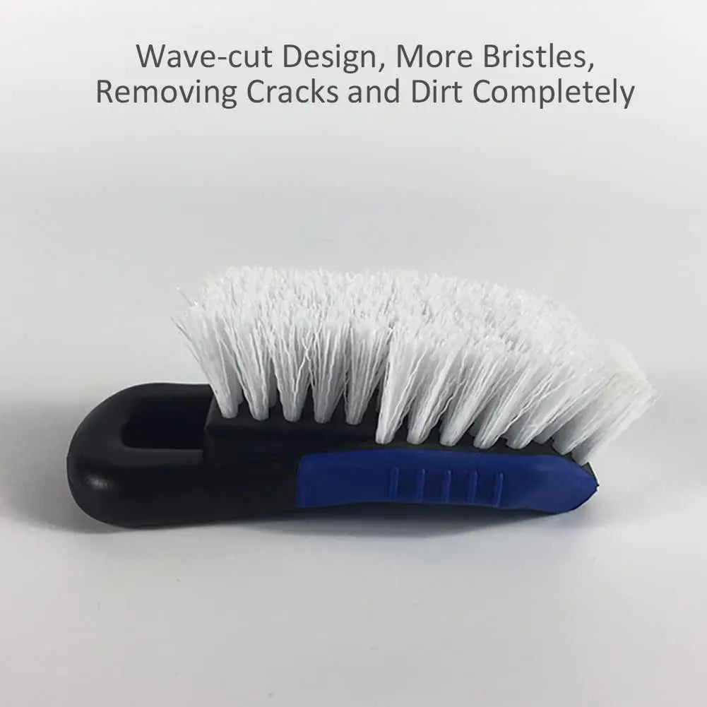 Car Interior & Tyre Cleaning Brush – Multi-Purpose Scrub Brush for Mats, Carpets & Wheels