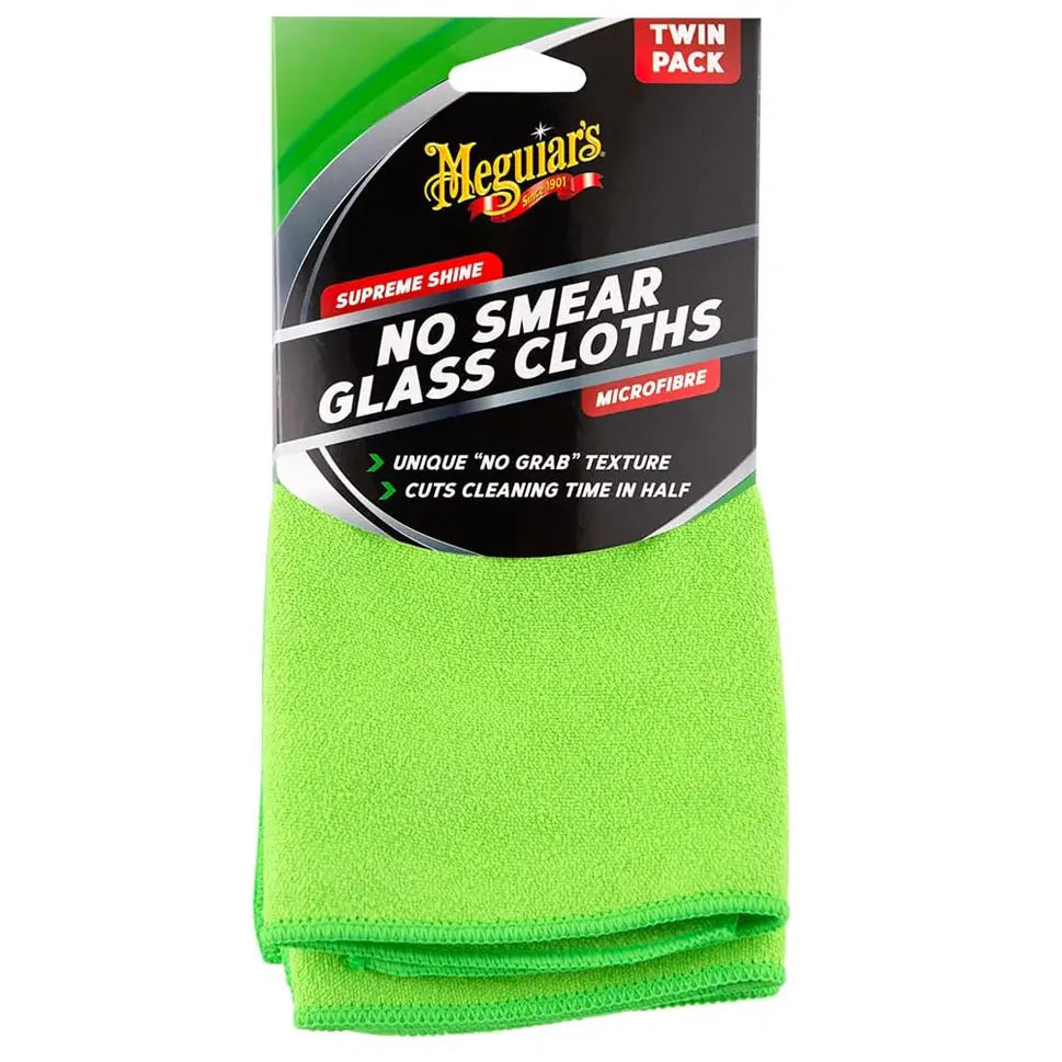 Meguiar's No Smear Glass Cleaning Cloth - Twin Pack