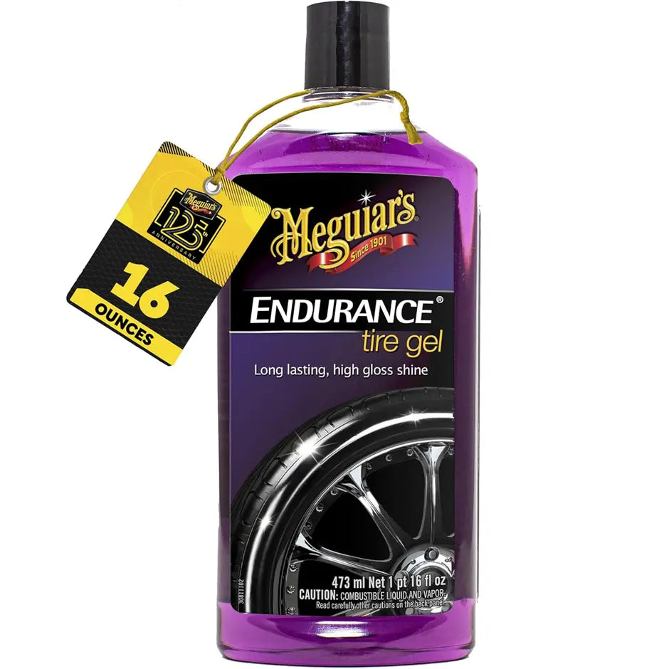 Meguiar’s Endurance High Gloss Tyre Gel (473ml) – Long Lasting Tyre Shine & UV Protection