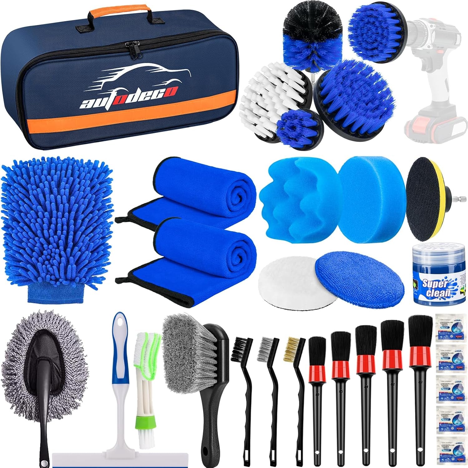 AUTODECO 31Pcs Car Detailing Kit