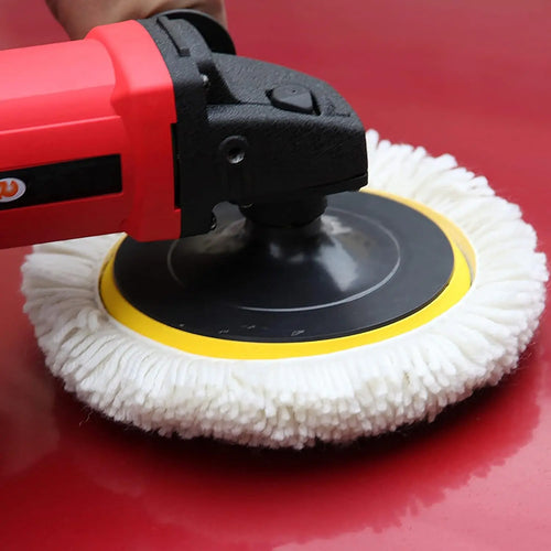 3 Pack Wool Polishing Pad 7" Wool Hook & Loop Grip Buffing Pad for Compound Cutting & Polishing