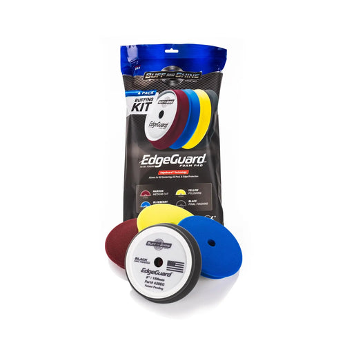 Buff and Shine - 6" Edgeguard Foam Buffing Kit - Pack of 4