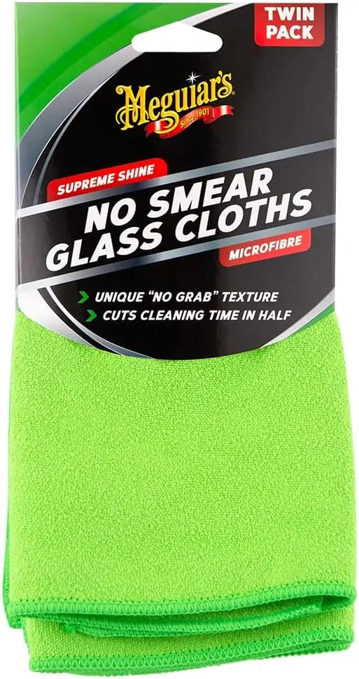 Meguiar's No Smear Glass Cleaning Cloth - Twin Pack