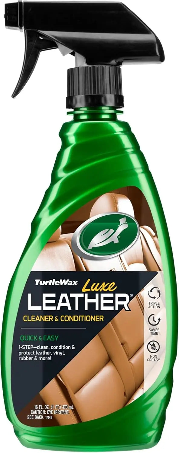Turtle Wax Luxe Leather Cleaner & Conditioner – Deep Clean & Protection (473ml)