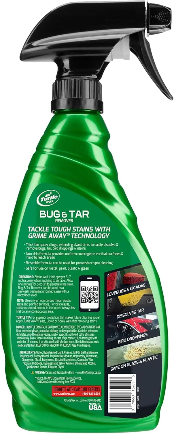Turtle Wax Bug & Tar Remover – Fast Acting Stain Removal Spray (473ml)