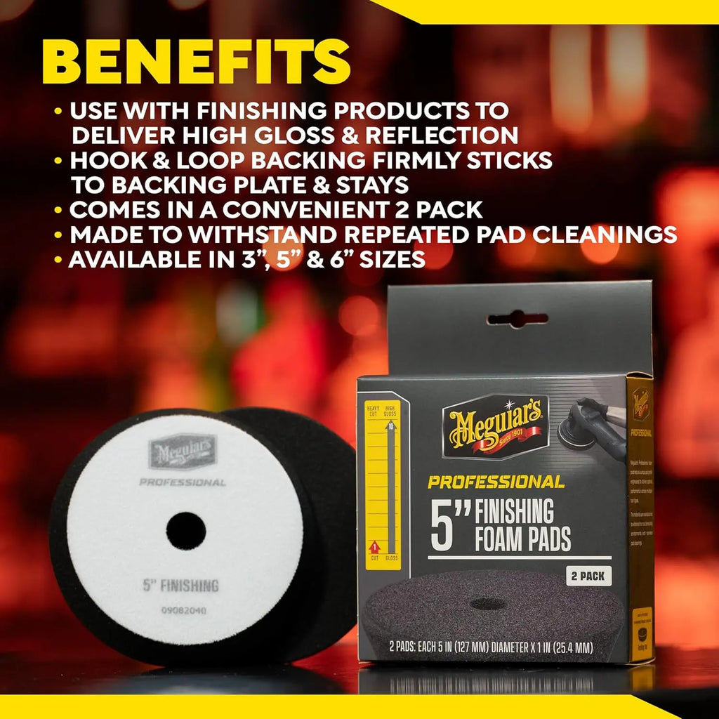 Meguiar's 5" Finishing Foam Pads (2 Pack)