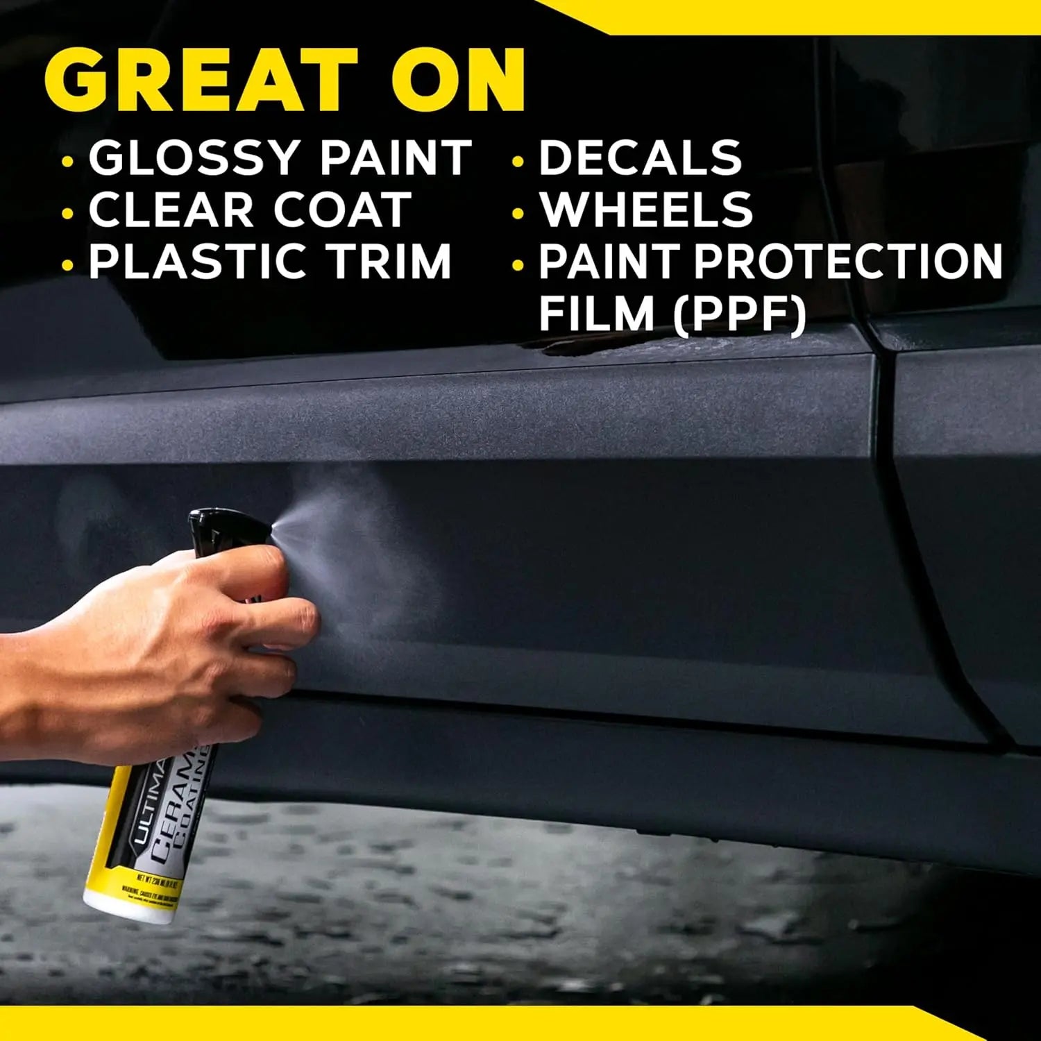 Meguiar’s Ultimate Ceramic Coating Kit – Easy Spray-On Ceramic Protection with High Gloss & Water Beading