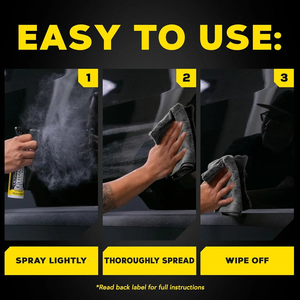Meguiar’s Ultimate Ceramic Coating Kit – Easy Spray-On Ceramic Protection with High Gloss & Water Beading