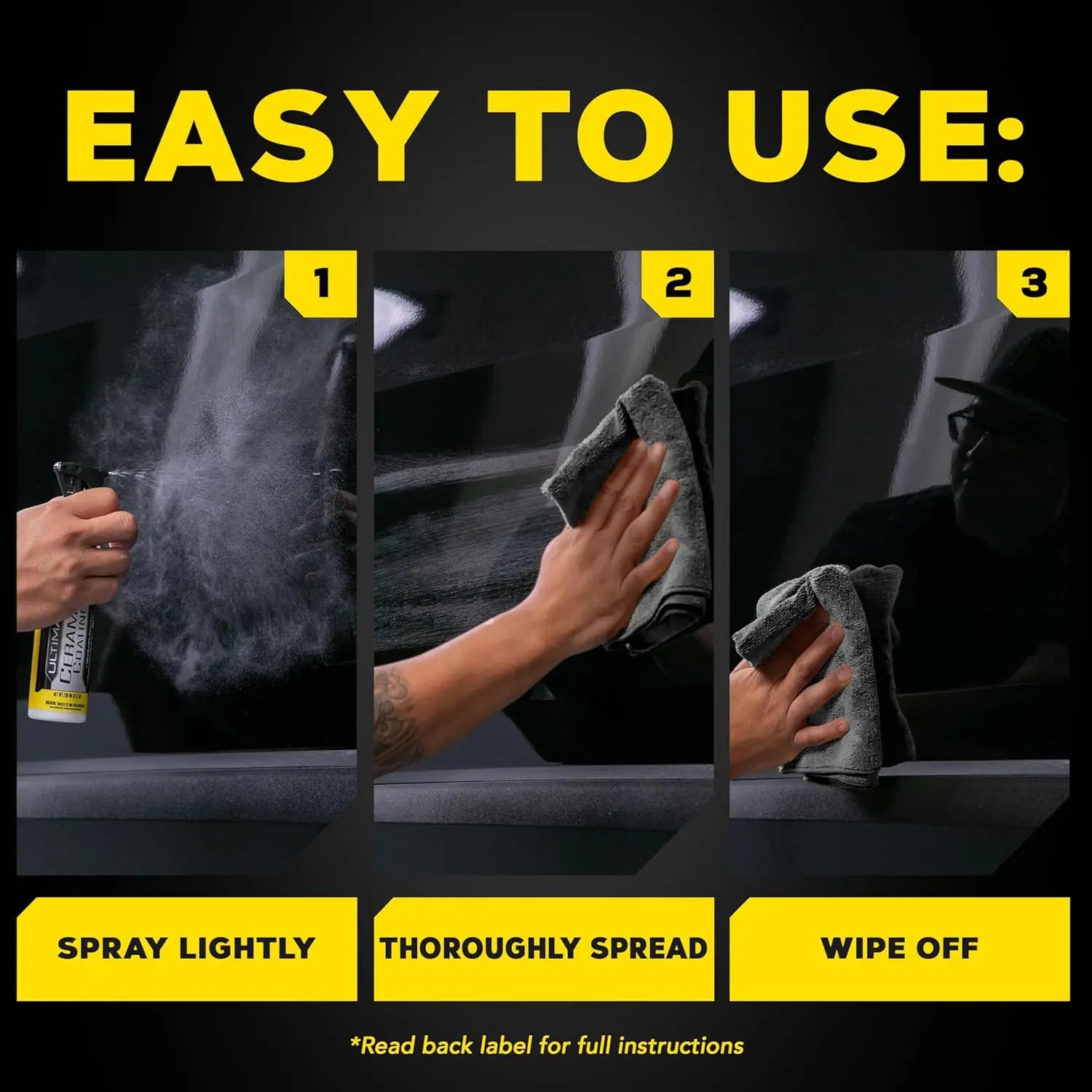 Meguiar’s Ultimate Ceramic Coating Kit – Easy Spray-On Ceramic Protection with High Gloss & Water Beading