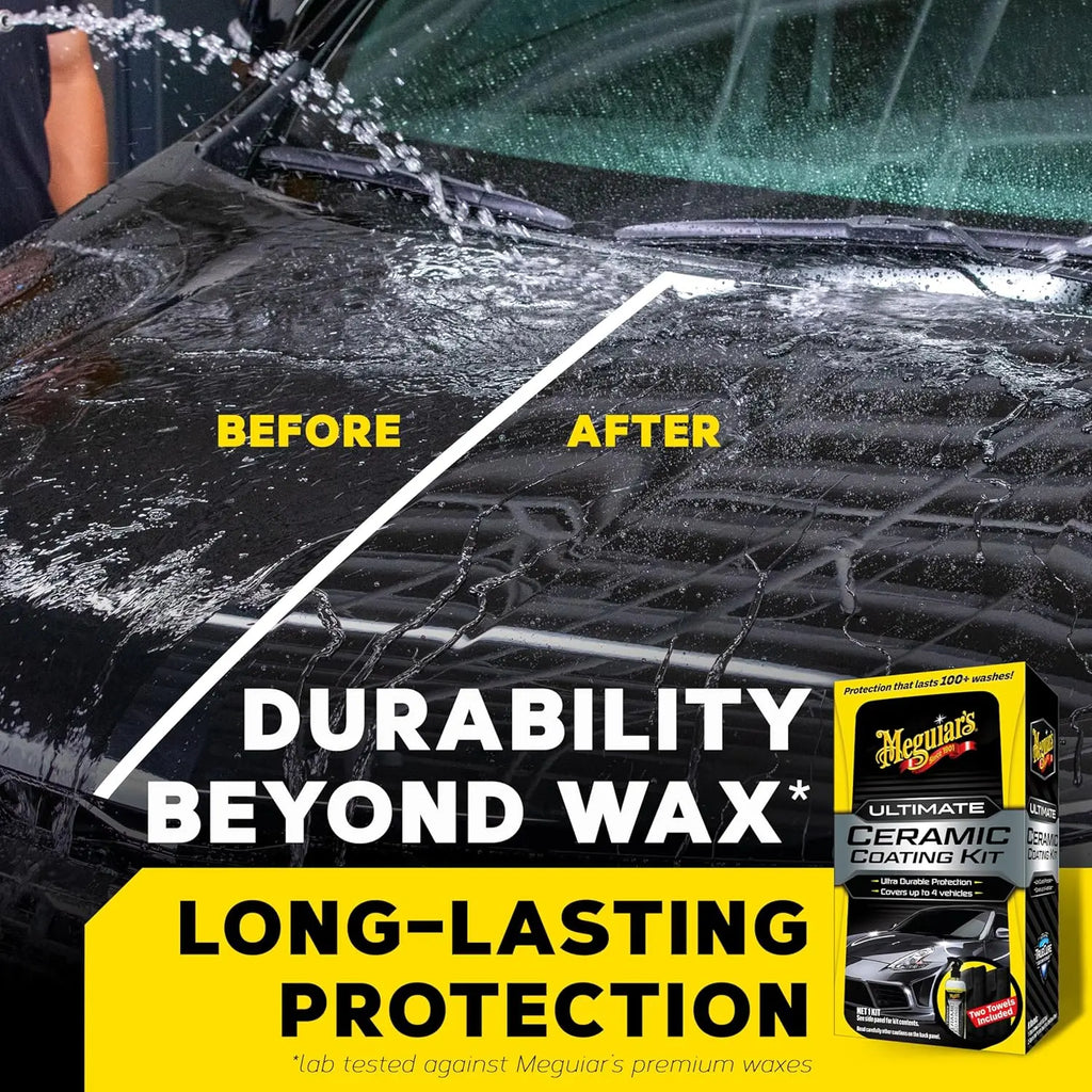 Meguiar’s Ultimate Ceramic Coating Kit – Easy Spray-On Ceramic Protection with High Gloss & Water Beading