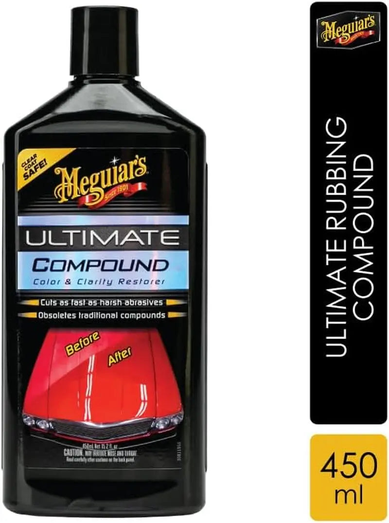 Meguiar'S Ultimate Polishing Compound, 450 Ml | Perfect Clarity Glass Polishing Compound | Micro-Abrasive Techlogy for Deep Cleaning | Professional Polishing and Finishing Compound
