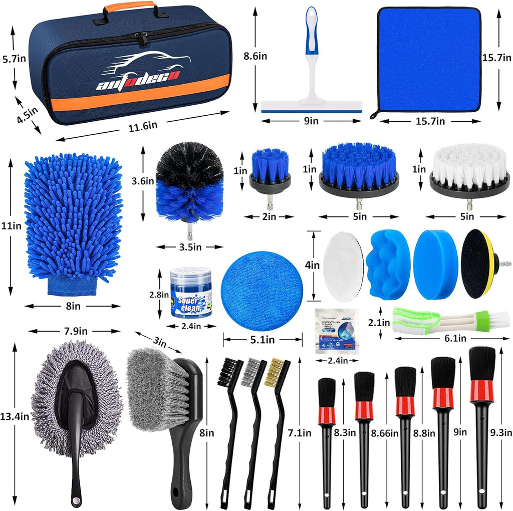 AUTODECO 31Pcs Car Detailing Kit