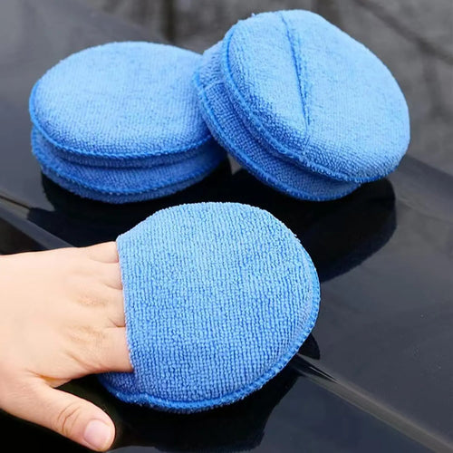 5-Pack Car Wax Applicator Pads, Microfiber Applicator Pad with Finger Pocket, Buffing & Polishing Pads for Car Cleaning and Fine Polishing