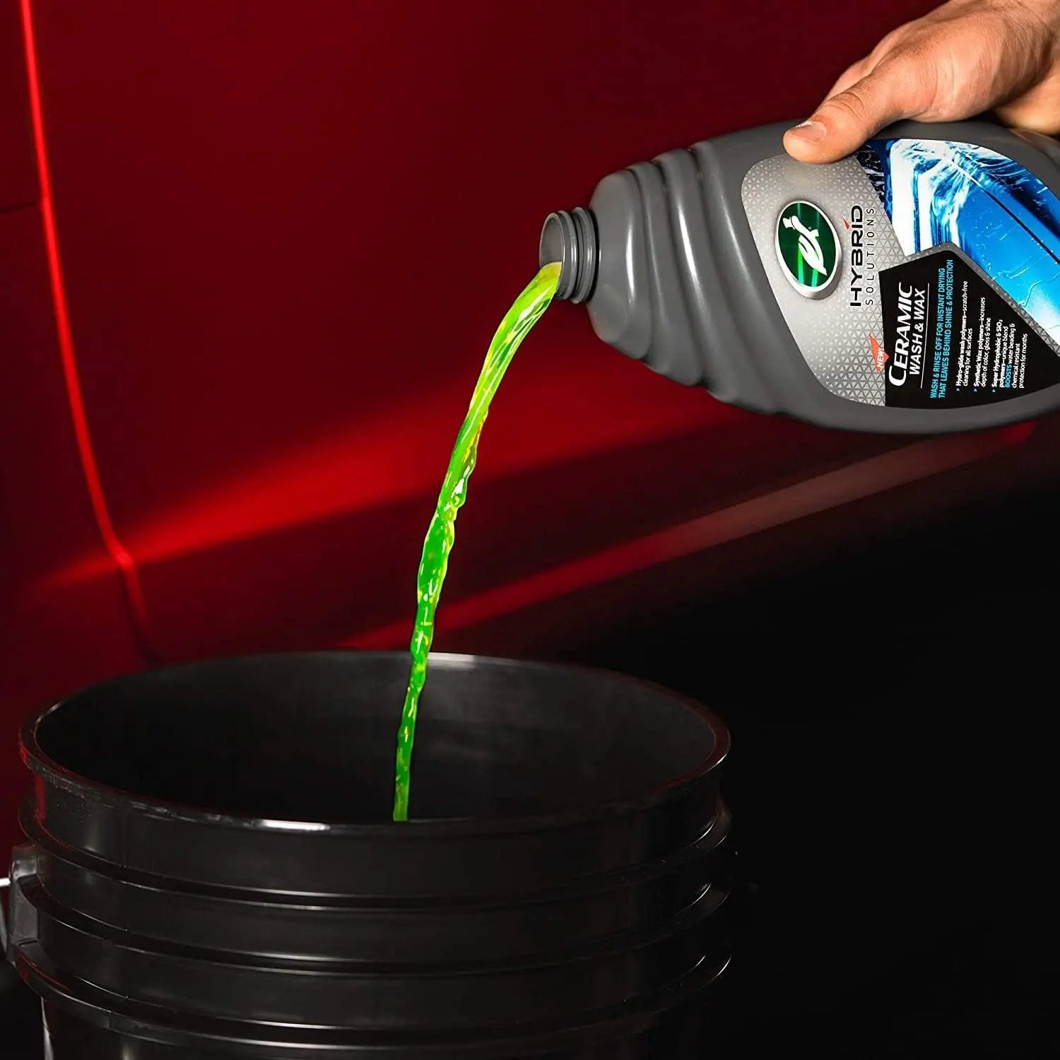 Turtle Wax Hybrid Solutions Ceramic Wash & Wax Car Shampoo 1.42 53340 - Car Cleaner with Ceramic Protector, Easy Rinse Formula That Removes Road Dirt & Leaves a Clean Glossy Finish